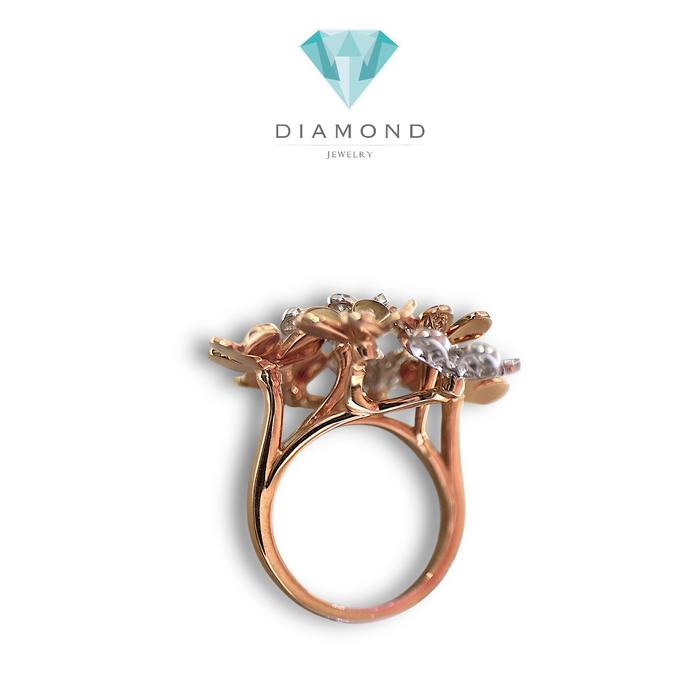 Frivole Ring Berlian Duo Color-Diamond Jewelry-386CBDDM8233LS-HT