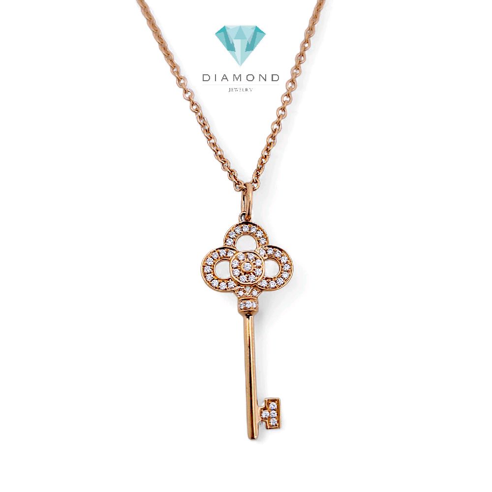 Key Diamond Necklace 18K / Kalung Kunci Berlian 18K / Diamond Jewelry 135KBD55000AB HT