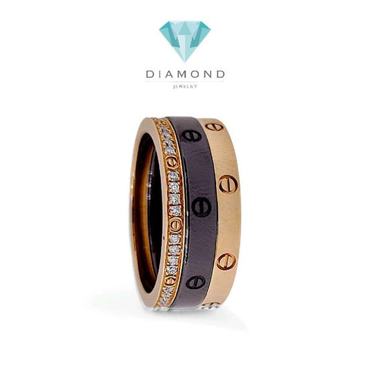 Trinity Love Diamond Ring 18K / Cincin Trinity Love Berlian 18K / Diamond Jewelry-HT