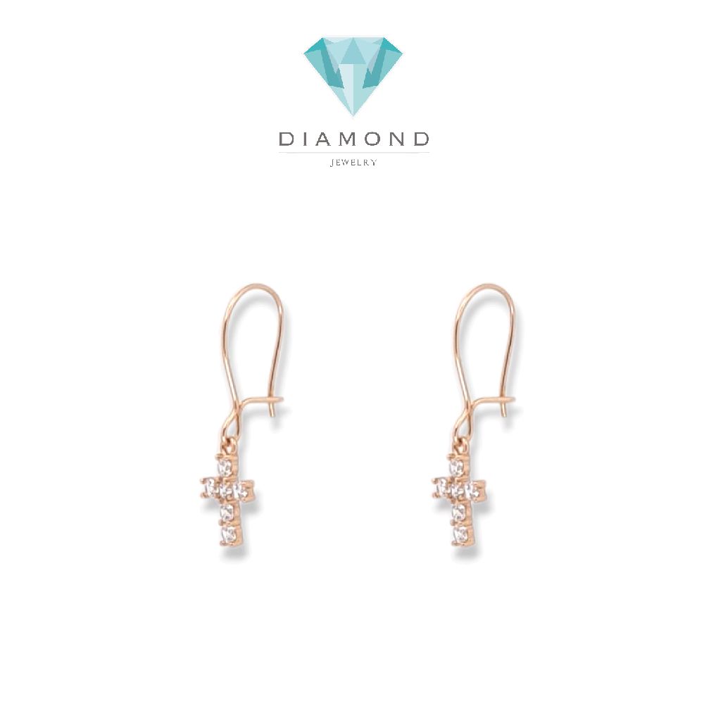 Anting  Emas Salib 17K / Diamond Jewelry / 430AMS113LS