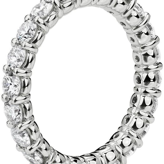 Diamond eternity ring Diamond pave full and half -Diamond Jewelry