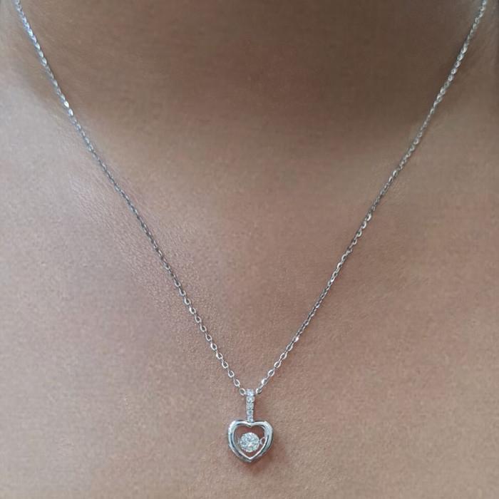 Liontin Love dancing diamond Diamond 18K / Diamond Jewelry