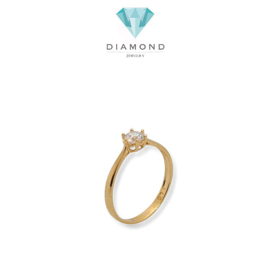 Solitaire Gold Rings 16K / Cincin Emas Solitaire 16K / Diamond Jewelry / 437CMS124LS