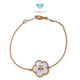 Flower MOP Bracelet 18K / Gelang Bunga Mutiara 18K / Diamond Jewelry 133GBD39800AB-HT