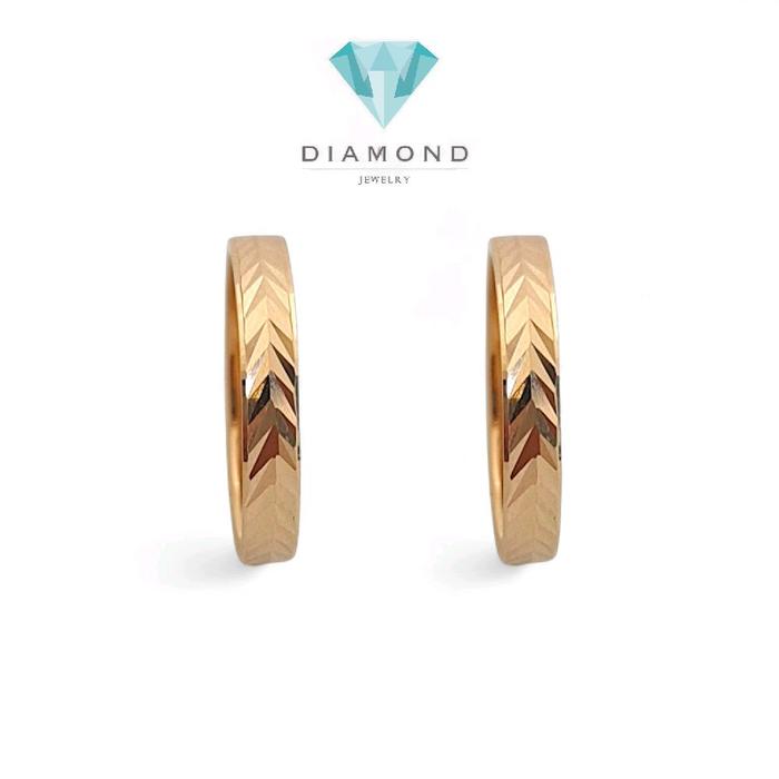 Cincin Kawin Emas 700K Rose Gold-Diamond Jewelry-421CMS234LS-422CMS245LS-HT