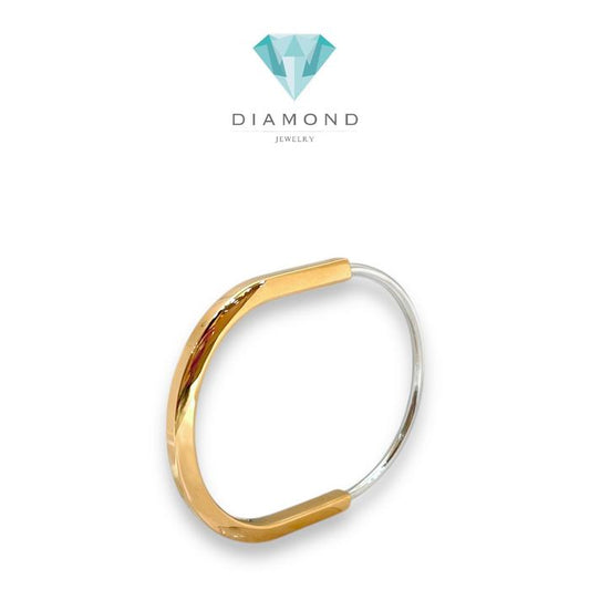 Lock Bracalet  all gold duo color mini gold 18k:Diamond Jewelry