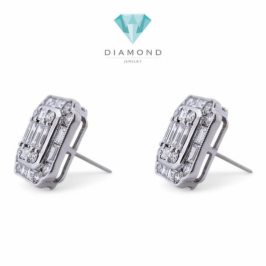 Magic Baguette Earrings 18K / Diamond Jewelry