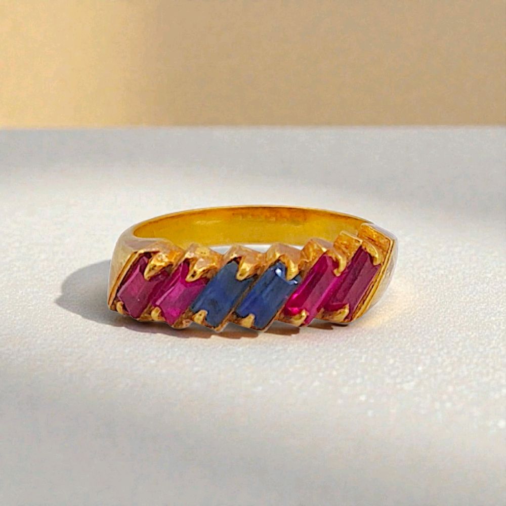 Rainbow Gold Ring 23K / Cincin Emas Pelangi 23K / 59CMSWP5