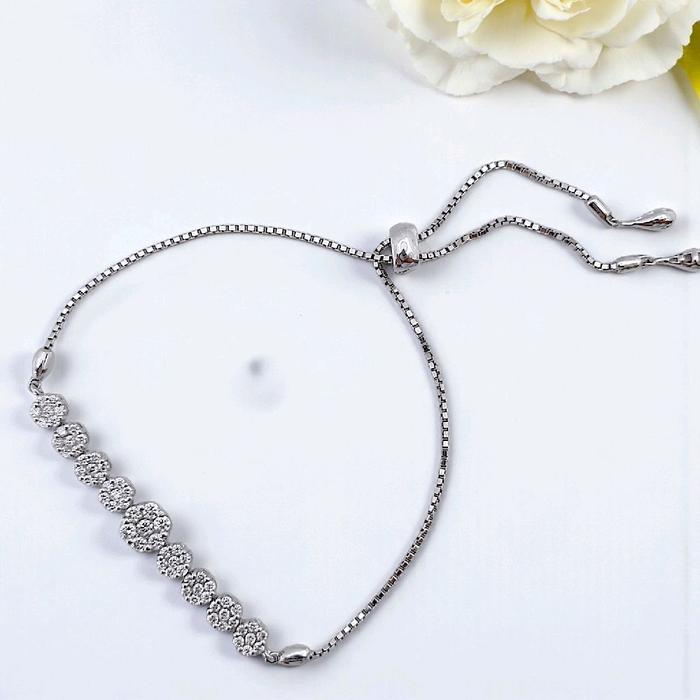 Flower Diamond Bracelet 18K / Gelang Bunga Berlian 18K / Diamond Jewelry 397GB7100VIONLS-HT