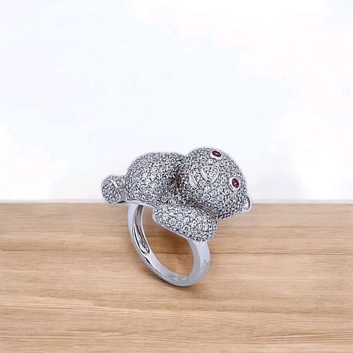 Bear Gold Ring 18K / Cincin Emas Bear 18K / 51CMSWP12-HT