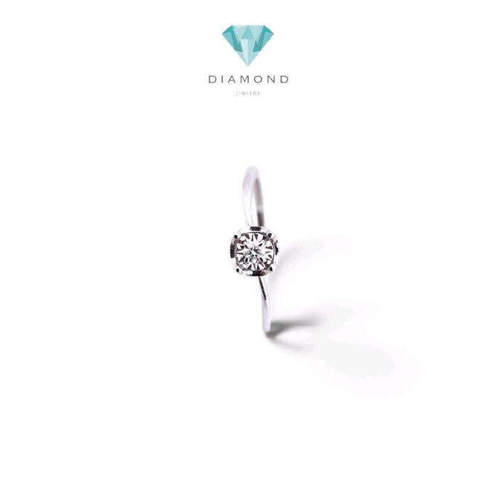 Solitaire Diamong Ring 18K / Cincin Berlian Solitaire 18K / 383CB24OLS
