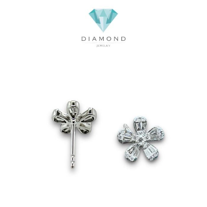 Flower Diamond Earring/Anting Bunga 18K/ Diamond Jewelery-373ABACE477LS-HT