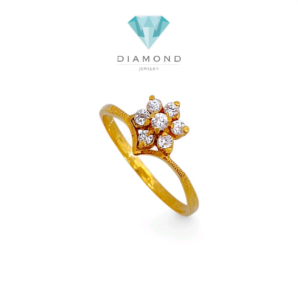 Flower Gold Ring 23K / Cincin Emas Bunga 23K / 72CMSWP2