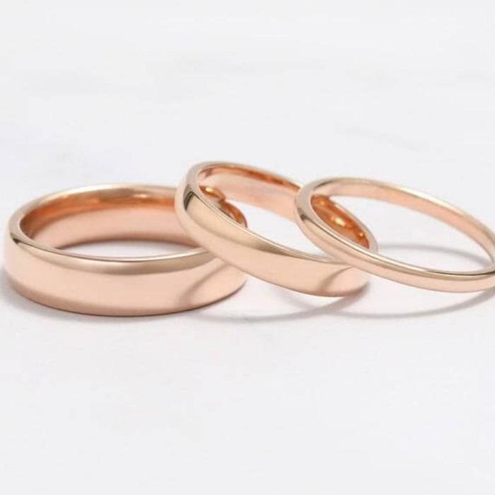 Simple Ring 17k custom gold -Diamond Jewelry