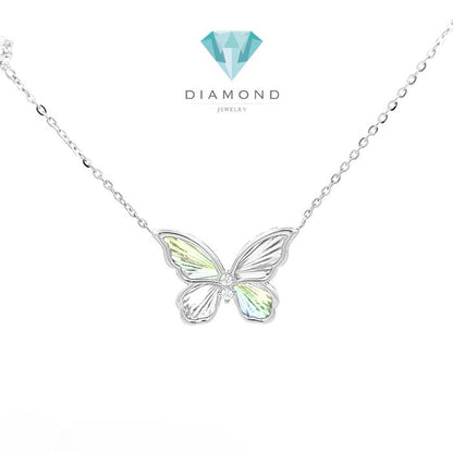 Diamond pendant 18k tricolor/ kalung berlian tricolor diamond jewelry
