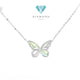 Diamond pendant 18k tricolor/ kalung berlian tricolor diamond jewelry