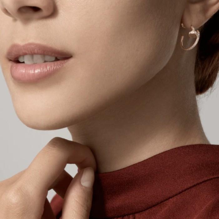 Pave diamond just earring paku anting diamond 18k -Diamond jewelry