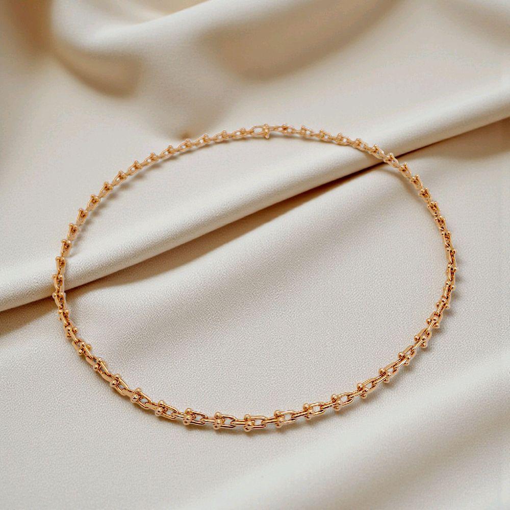 Hardware Small Necklace 18K / Kalung Rantai Kecil 18K / Diamond Jewelry 414KBD2298RY-HT