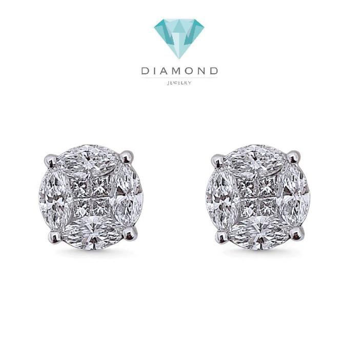 Esperansa Diamond Earring 18K / Anting Berlian Esperansa 18K / Diamond Jewelry 1AB4300PGK-HT