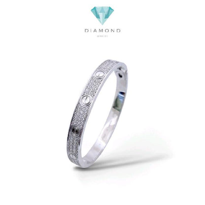 Love Full Diamond Pave Bangle 18K / Diamond Jewelry / 177GBD674000AB