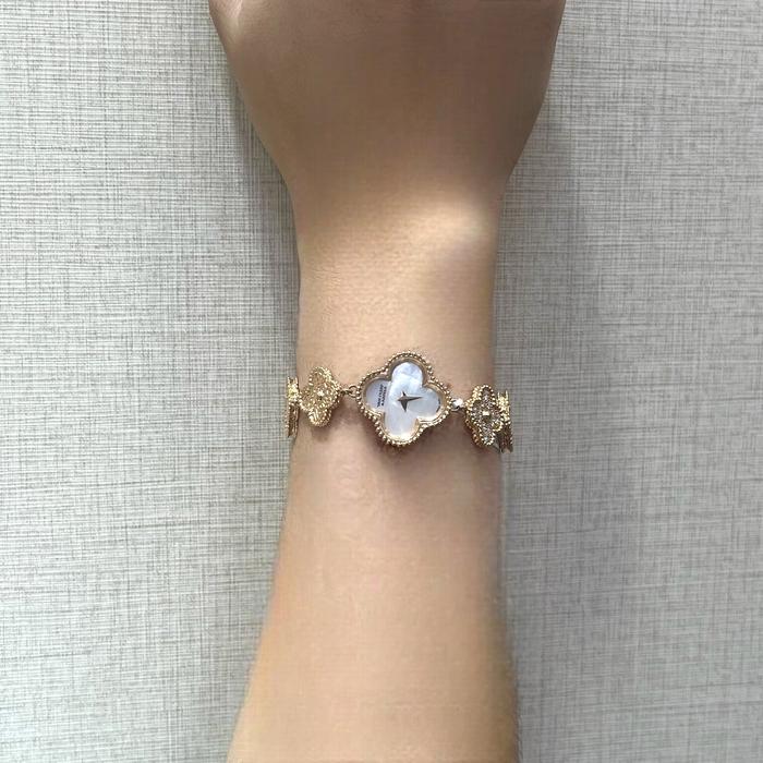 Clover watch Mop Diamond Vc 18K -Diamond Jewelry-HT