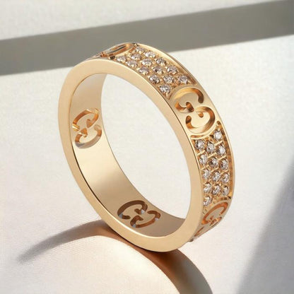 Stardust icon pave full diamond  ring18K-Diamond jewelry