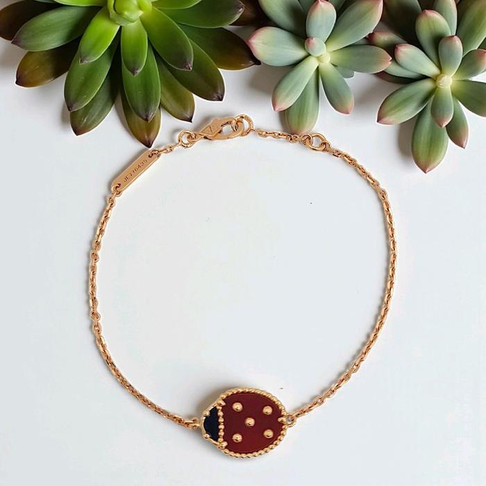 Ladybug Bracelet 18K / Gelang Ladybug 18K / Diamond Jewelry 412GBD348RY-HT