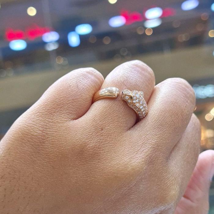 Panthere Diamond Ring 18K / Cincin Panthere Berlian 18K / Diamond Jewelry 16CBD20550RB