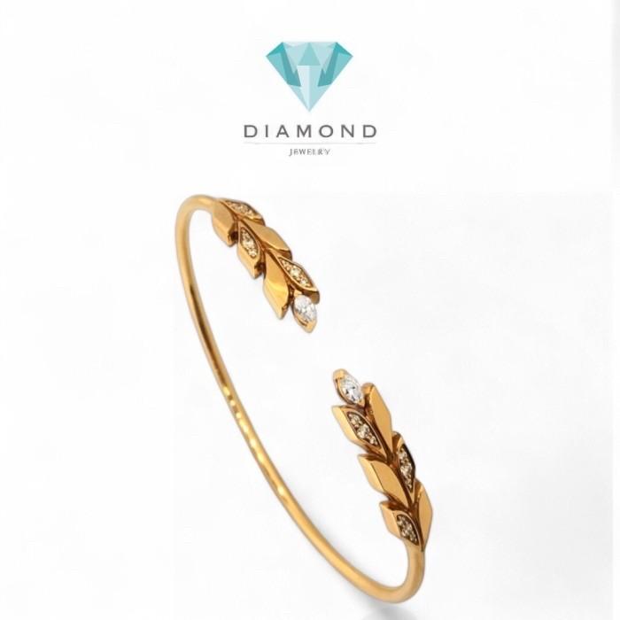 Gelang vineyard crown diamond tif/gelang vineyard tif Berlian dan Emas  18K -Diamond Jewelry