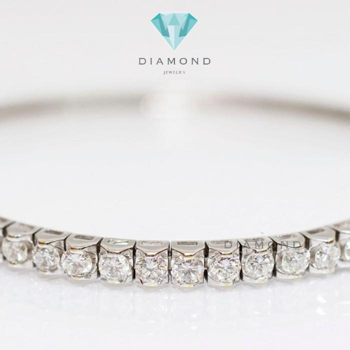 Diamond Bangle - Gelang Berlian - Diamond Jewelry - White 03030413