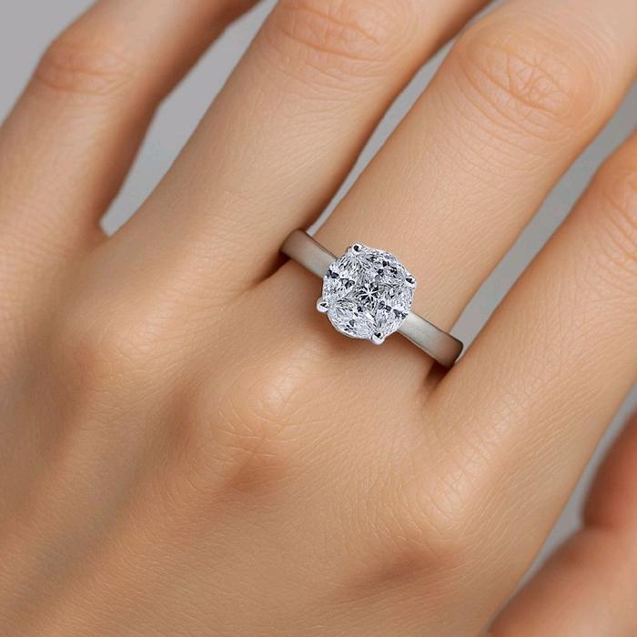 Esperanza Diamond Ring 18K / Cincin Berlian Esperanza 18K / Diamond Jewelry 376CB625ANANLS HT