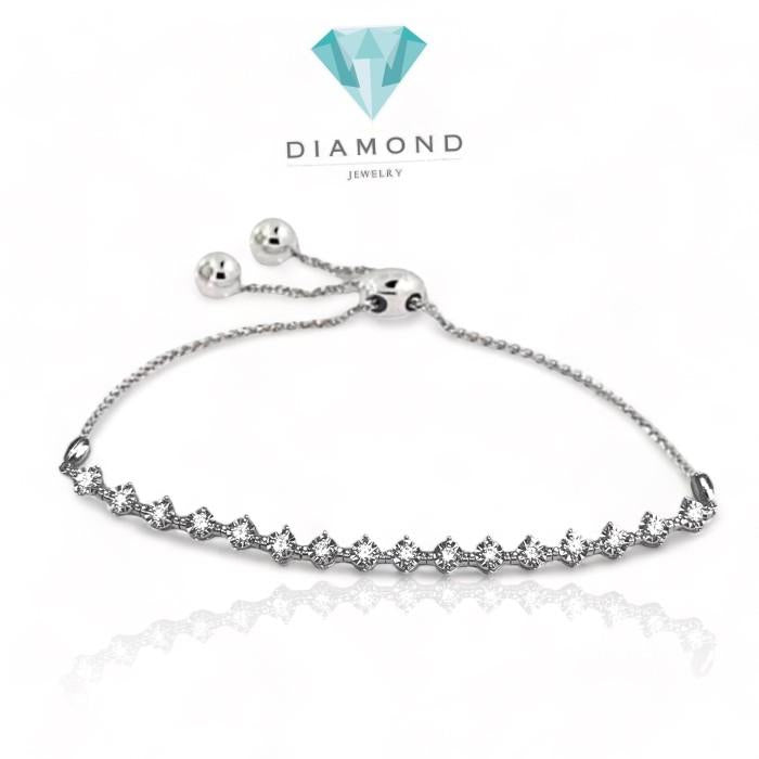 Diamond listring bolo bracelet serut 18K -Diamond Jewelry