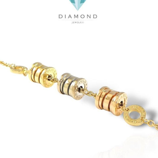 Tricolor Bzero Bracelet  18K/Gelang Emas Zero Tricolor-Diamond jewelry-408GBD872RY-HT