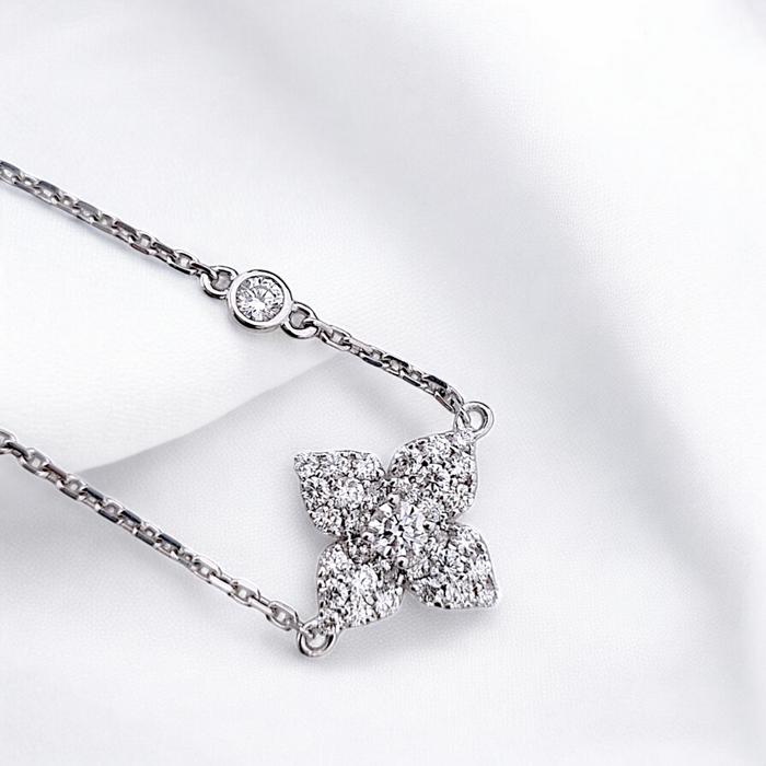 Flower Diamond Bracelet 18K / Diamond Jewelry