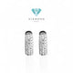 Anting Hoop klip Vintage Berlian 18K/diamond klip wide hoop earring-Diamond Jewelry