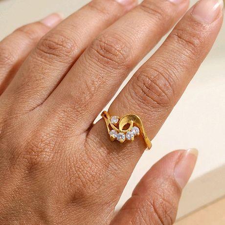 Wave Gold Ring 23K / Cincin Emas Ombak 23K / 82CMSWP3