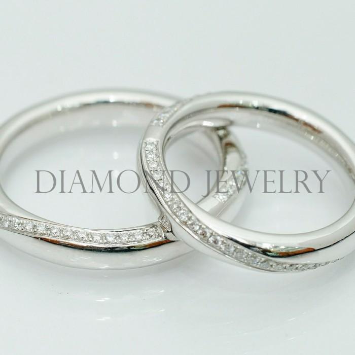 Cincin Kawin/Wedding Ring - Diamond Jewelry Two Tone 01020826/01020827
