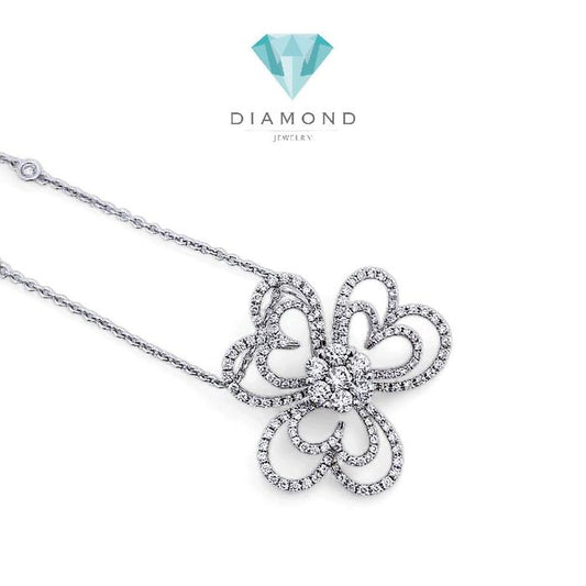 Liontin Flower Diamond 18K / Diamond Jewelry