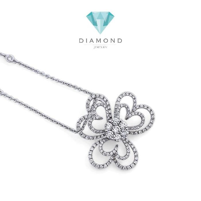 Liontin Flower Diamond 18K / Diamond Jewelry