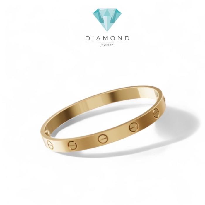 Love Bracelet Brushed Full 18k gold / Diamond Jewelry