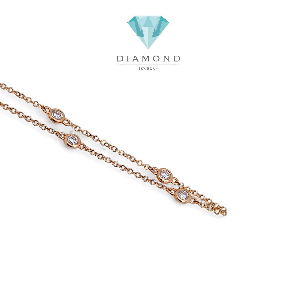 Tennis Diamond Bracelet 18K / Gelang Tennis Berlian 18K / Diamond Jewelry 158GB38500AB - HT