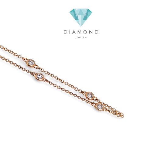 Tennis Diamond Bracelet 18K / Gelang Tennis Berlian 18K / Diamond Jewelry 158GB38500AB - HT