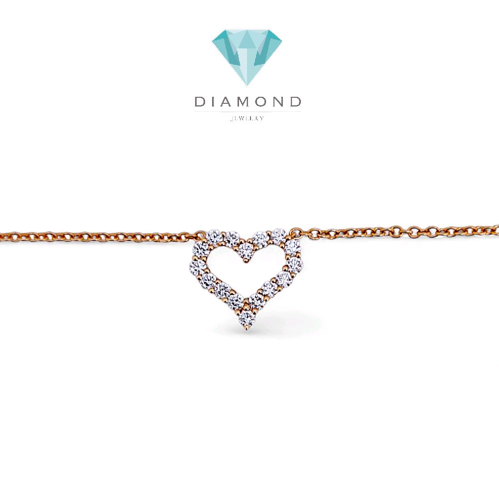 Love Small Diamond Necklace 18K / Kalung Berlian Hati Kecil 18K / Diamond Jewelry 133KBD52000AB -HT