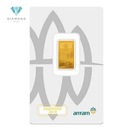 LOGAM MULIA ANTAM 2 GRAM KEMASAN PRESS TERBARU BERSETIFIKAT