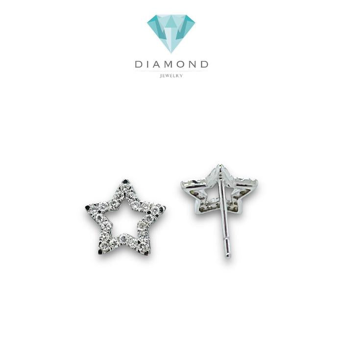Star Diamond Earring/ Anting Bintang 18K/ Diamond Jewelry