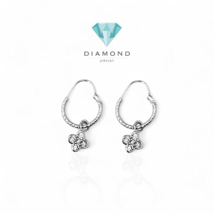 Anting Clover Gantung 750K Diamond Jewelry 362AMS2LS HT