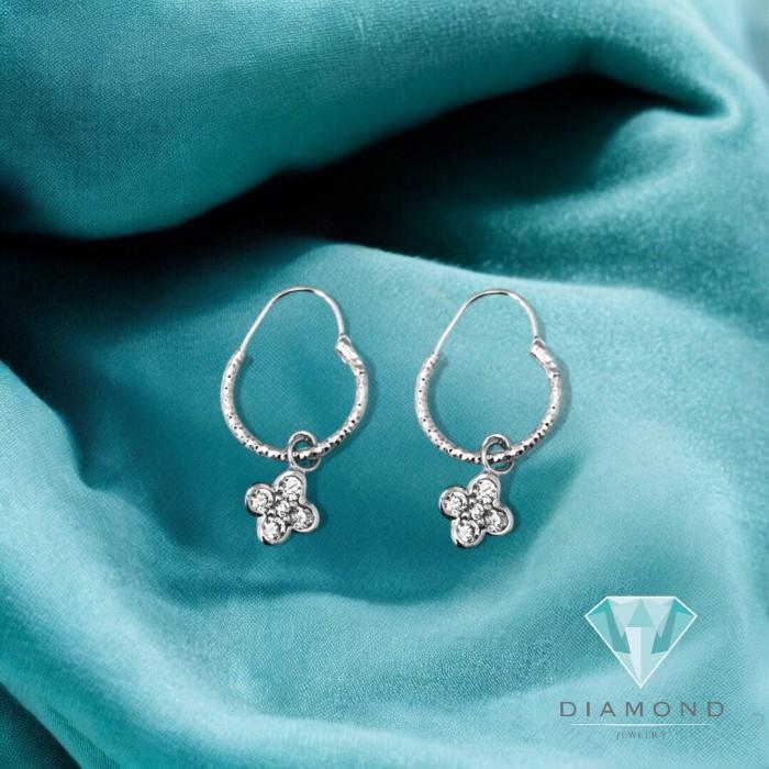 Anting Clover Gantung 750K Diamond Jewelry 362AMS2LS HT