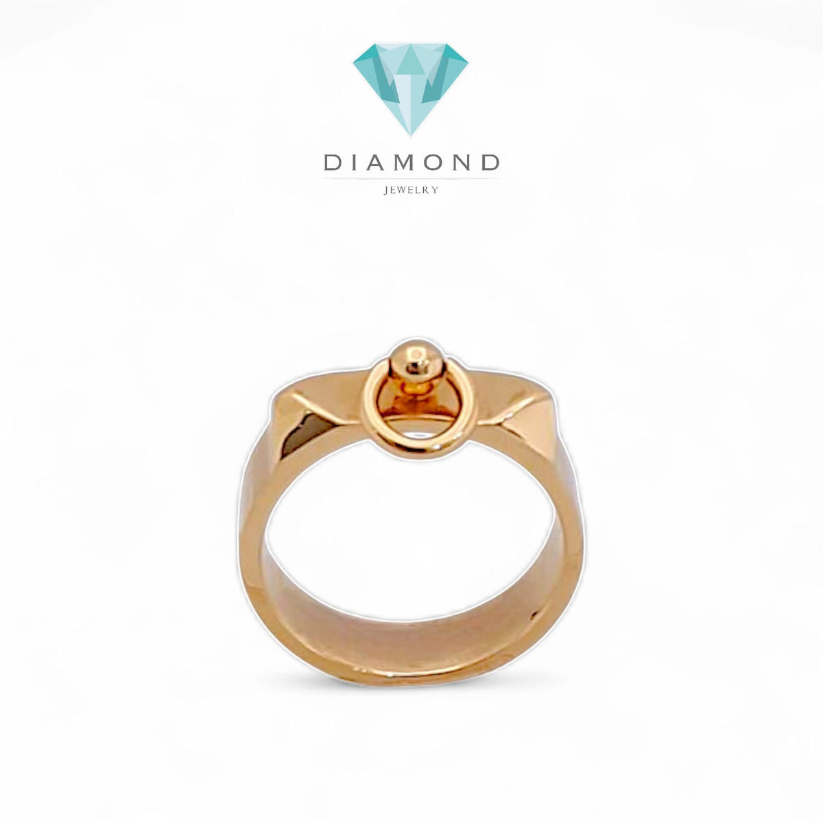 18 k rose gold ring kelly Collier De Chein Ring 18K / Diamond Jewelry