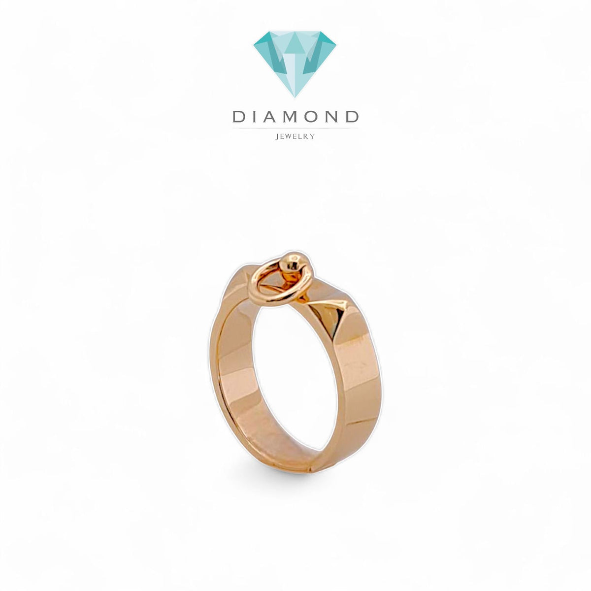 18 k rose gold ring kelly Collier De Chein Ring 18K / Diamond Jewelry