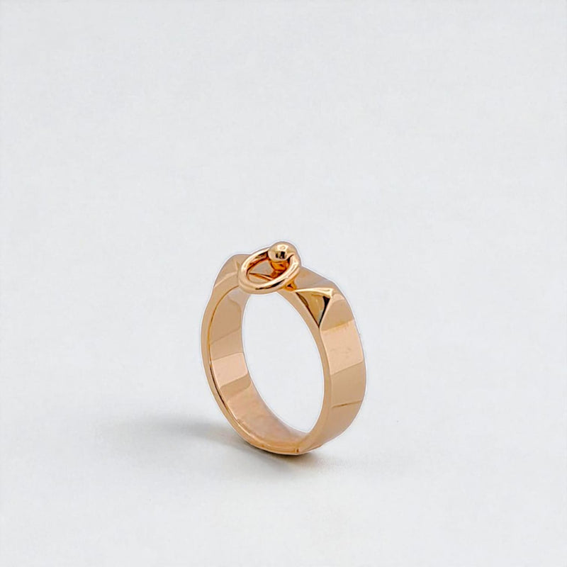 18 k rose gold ring kelly Collier De Chein Ring 18K / Diamond Jewelry